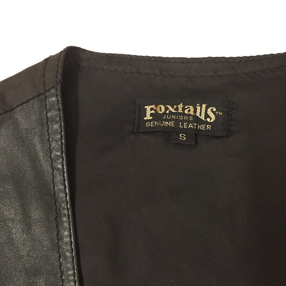 Authentic Leather Black Vest - Picture 5 of 5